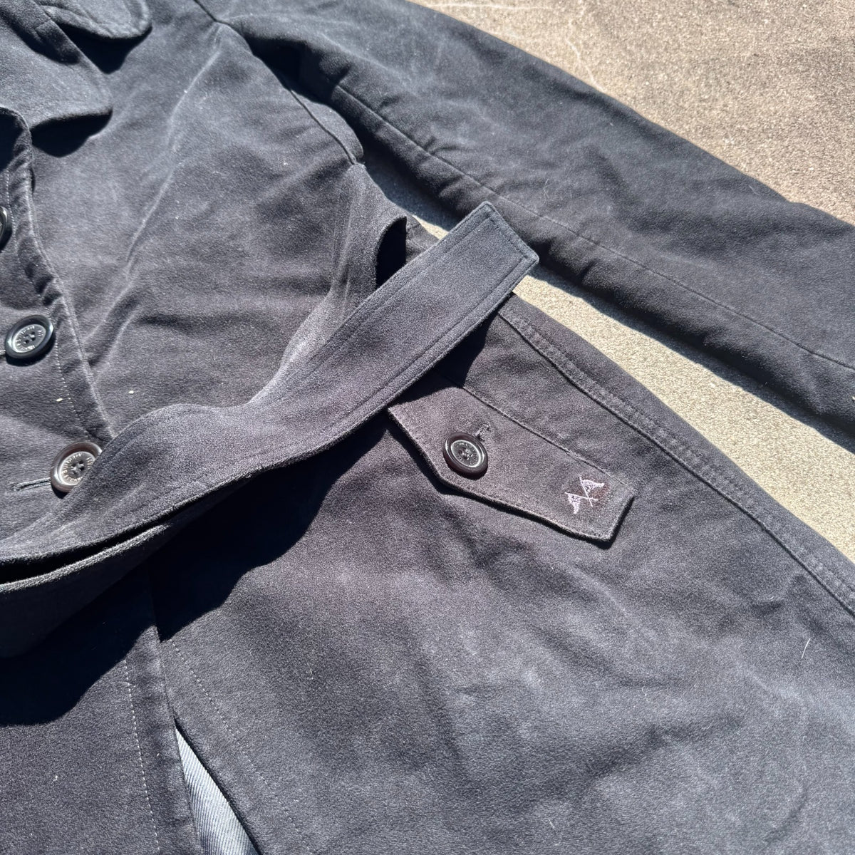 Thomas Burberry vintage black coat