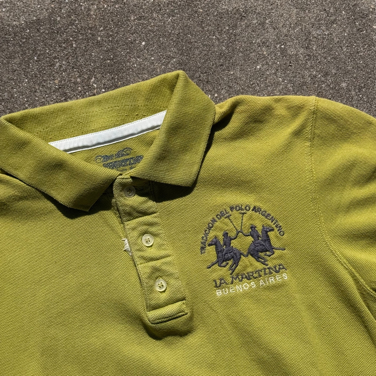 La Martina vintage green no3 polo shirt