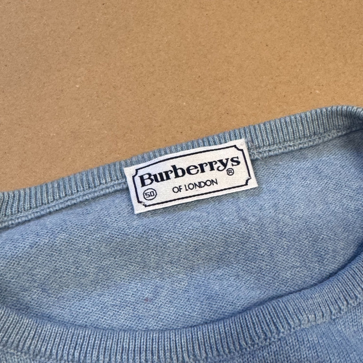 Burberry's of London vintage blue lambswool sweat