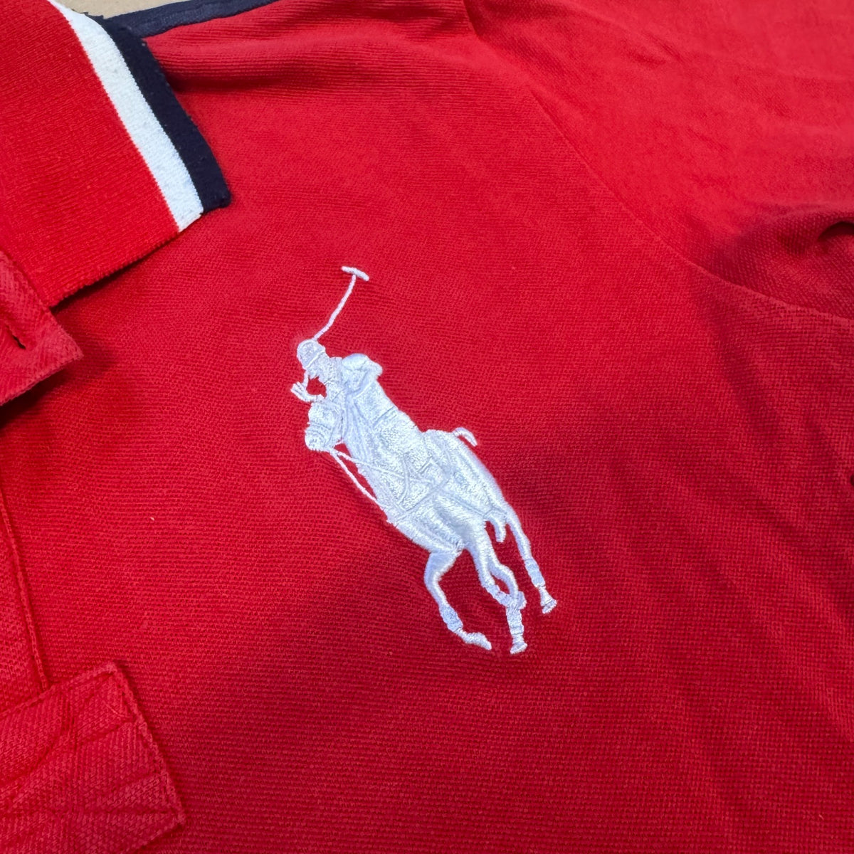 Ralph Lauren Mercer Polo red vintage shirt