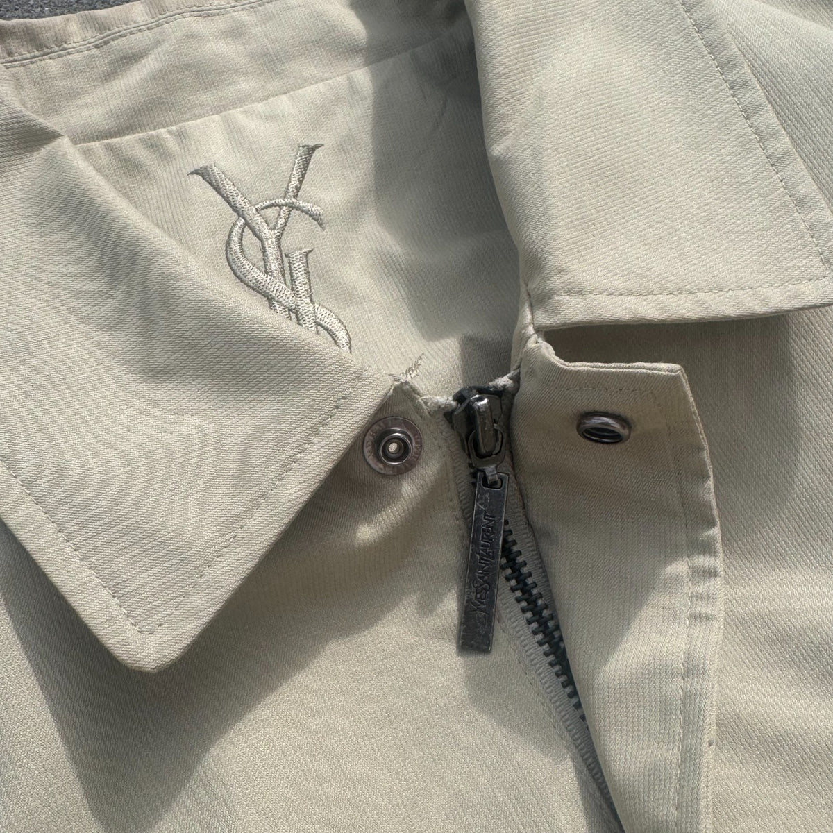 Yves Saint Laurent vintage cream raincoat