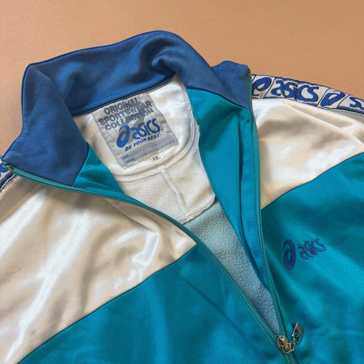 Asics vintage colourful 90s track jacket