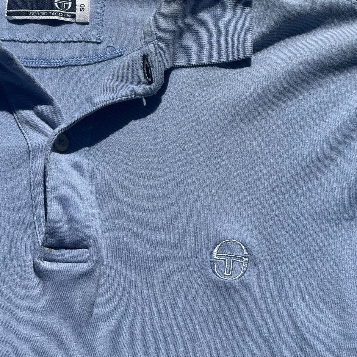 Sergio Tacchini sky blue longsleeve polo shirt