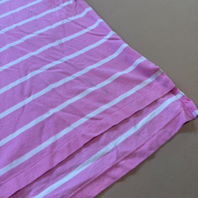 Detailansicht: Sourced limited accessories and clothes Polo Ralph Lauren pink striped vintage shirt – Logo, Nähte oder Material