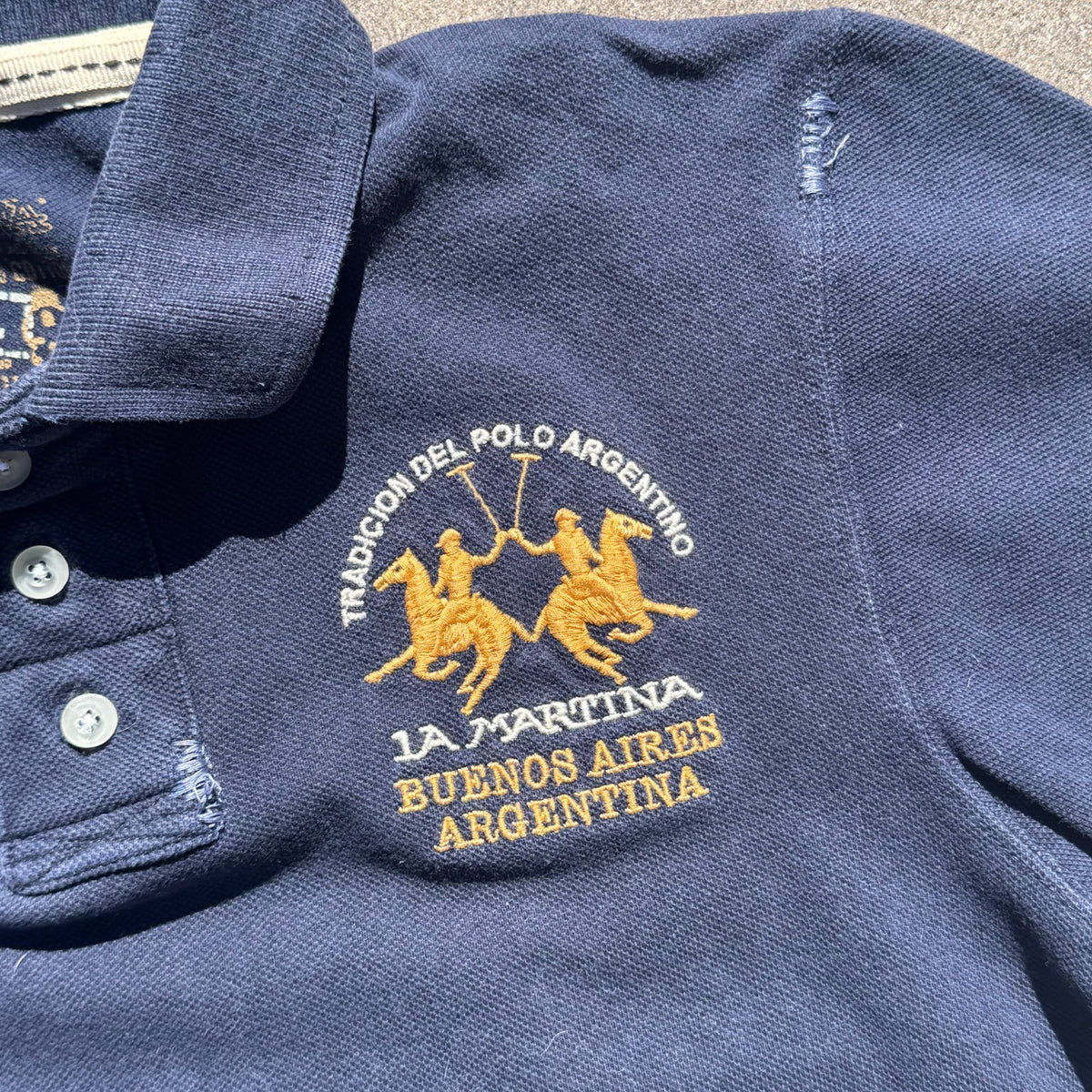 La Martina vintage black no2 polo shirt