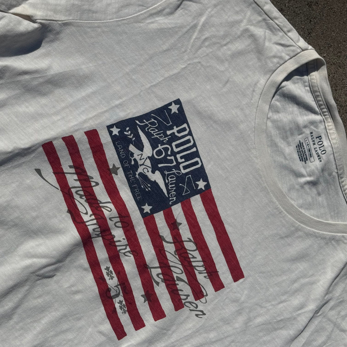 Polo Jeans Ralph Lauren USA graphic T-shirt – Close-up 1