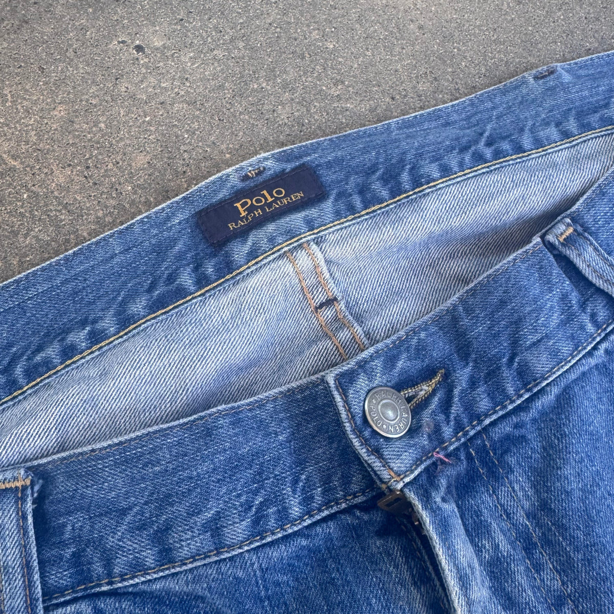 Polo Ralph Lauren baggy retro denim jeans – Close-up 3