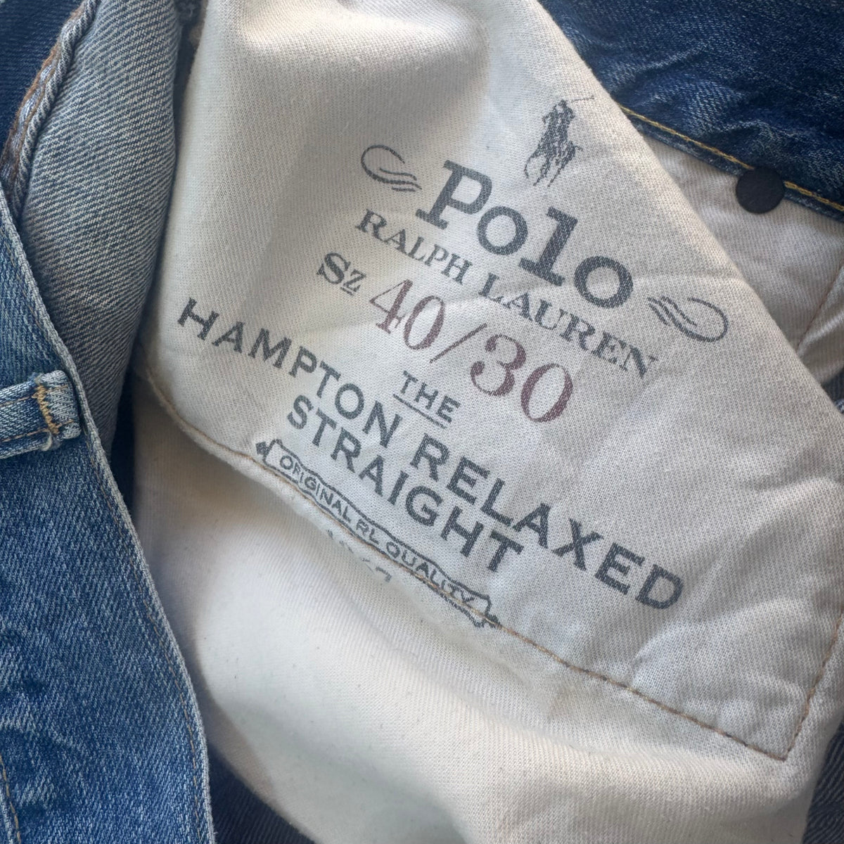 Polo Ralph Lauren baggy retro denim jeans – Close-up 4
