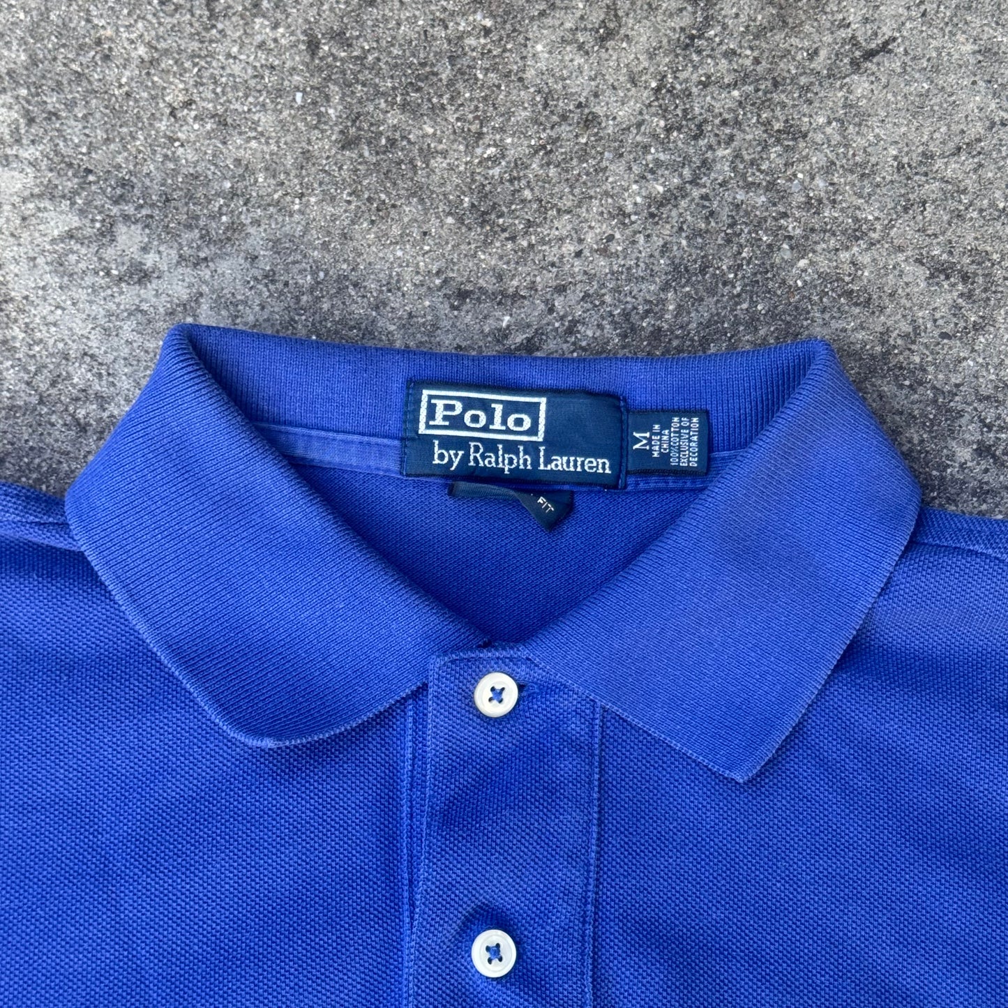 Polo Ralph Lauren big pony blue poloshirt – Close-up 1