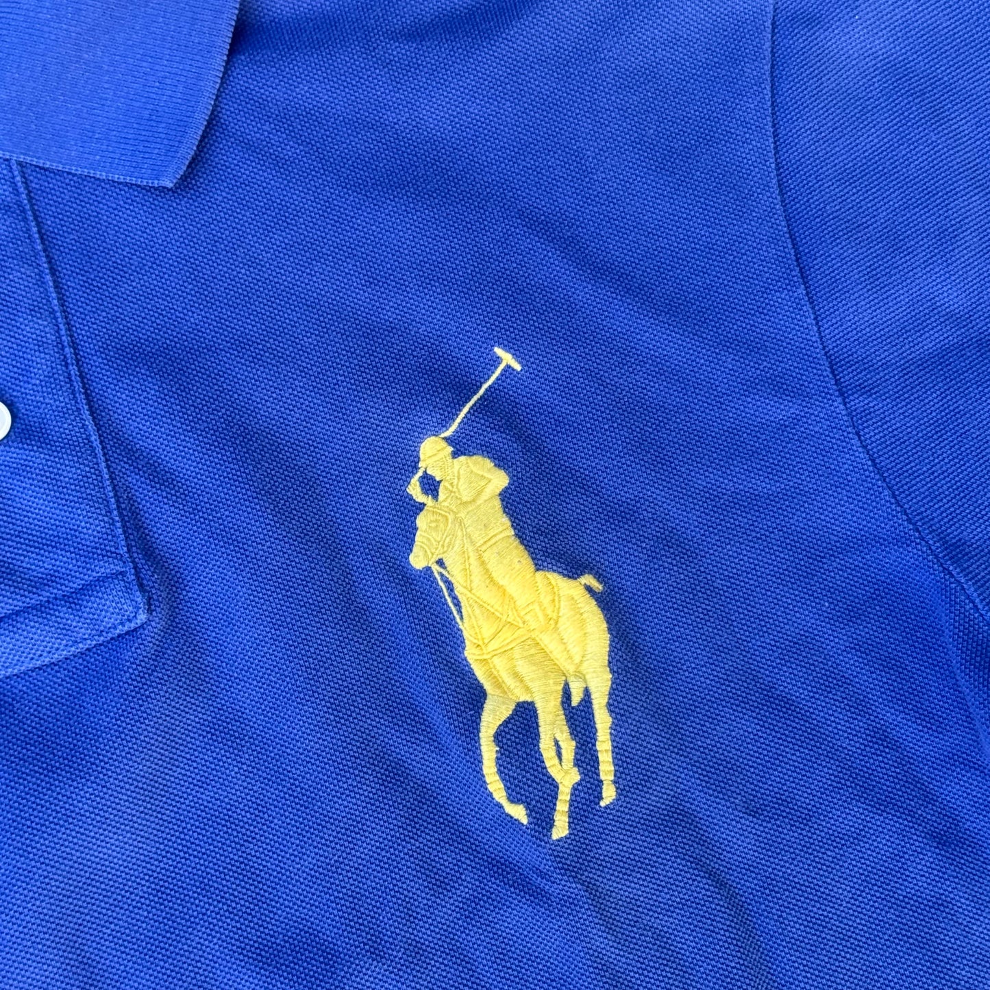 Polo Ralph Lauren big pony blue poloshirt – Close-up 2
