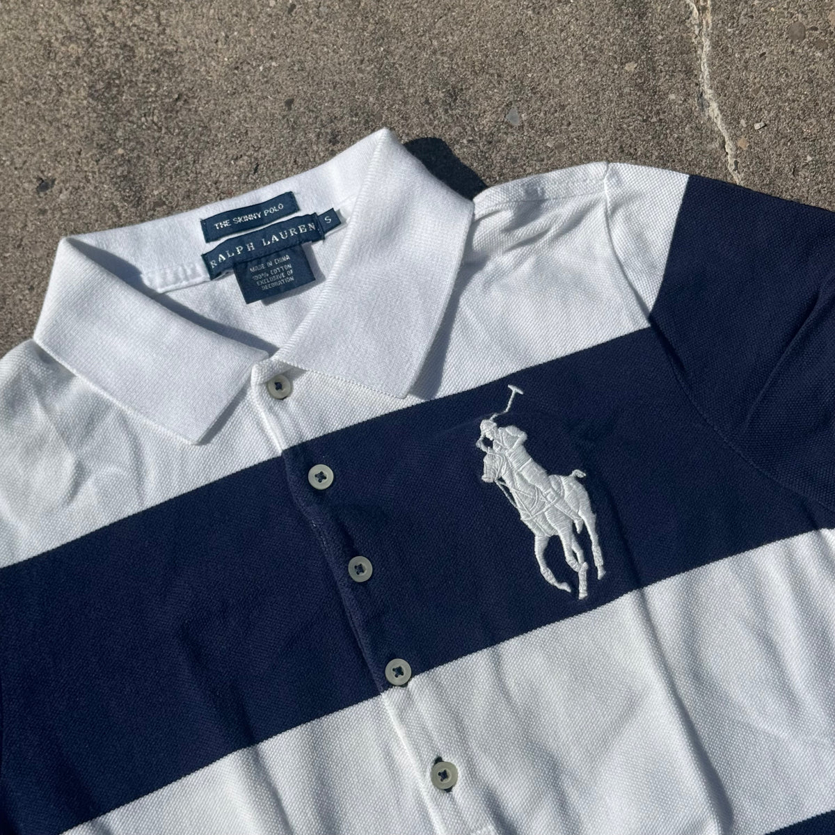 Polo Ralph Lauren Big Pony striped women's polo – Close-up 1