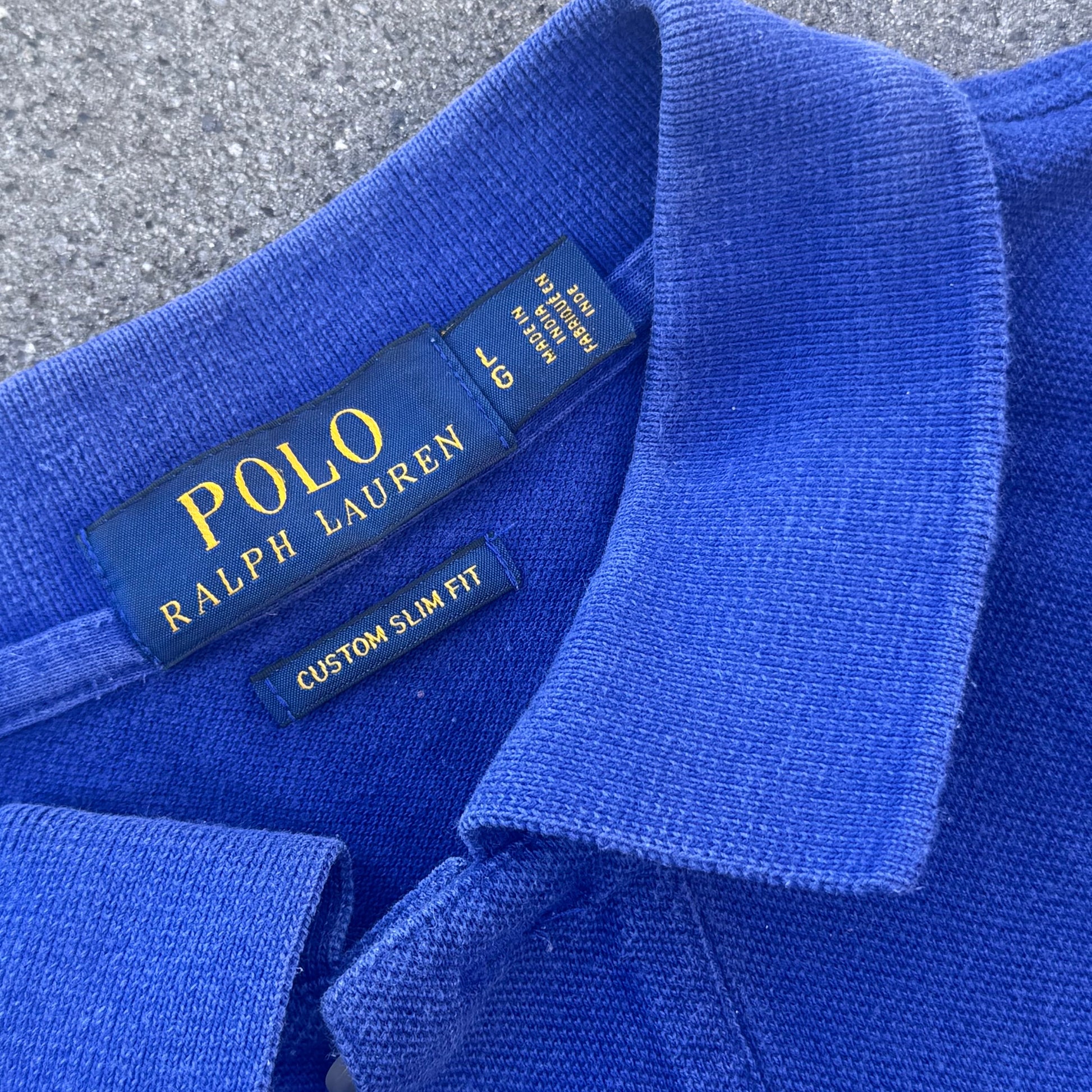 Polo Ralph Lauren blue classic poloshirt – Close-up 3