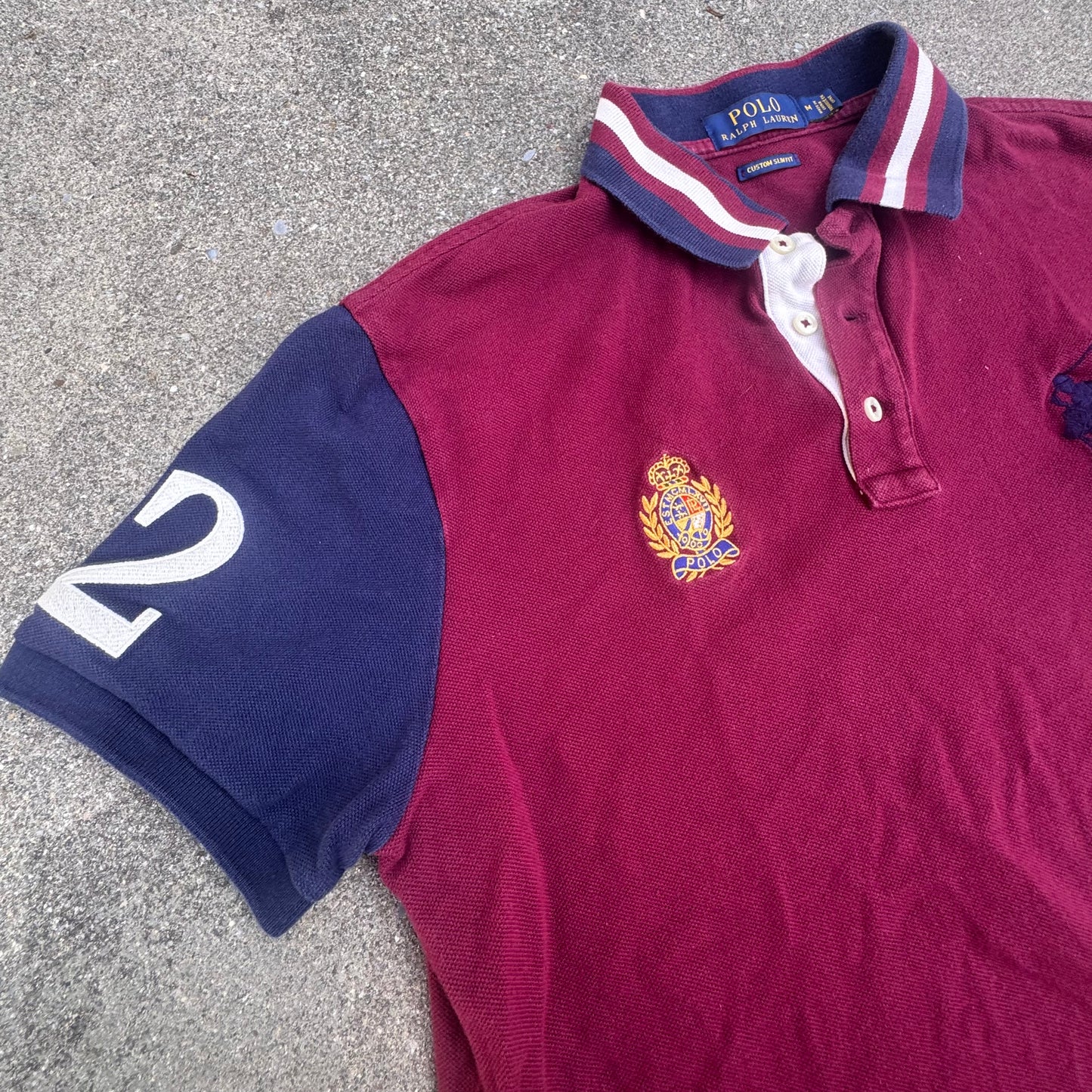 Polo Ralph Lauren burgundy Big Pony poloshirt – Close-up 3