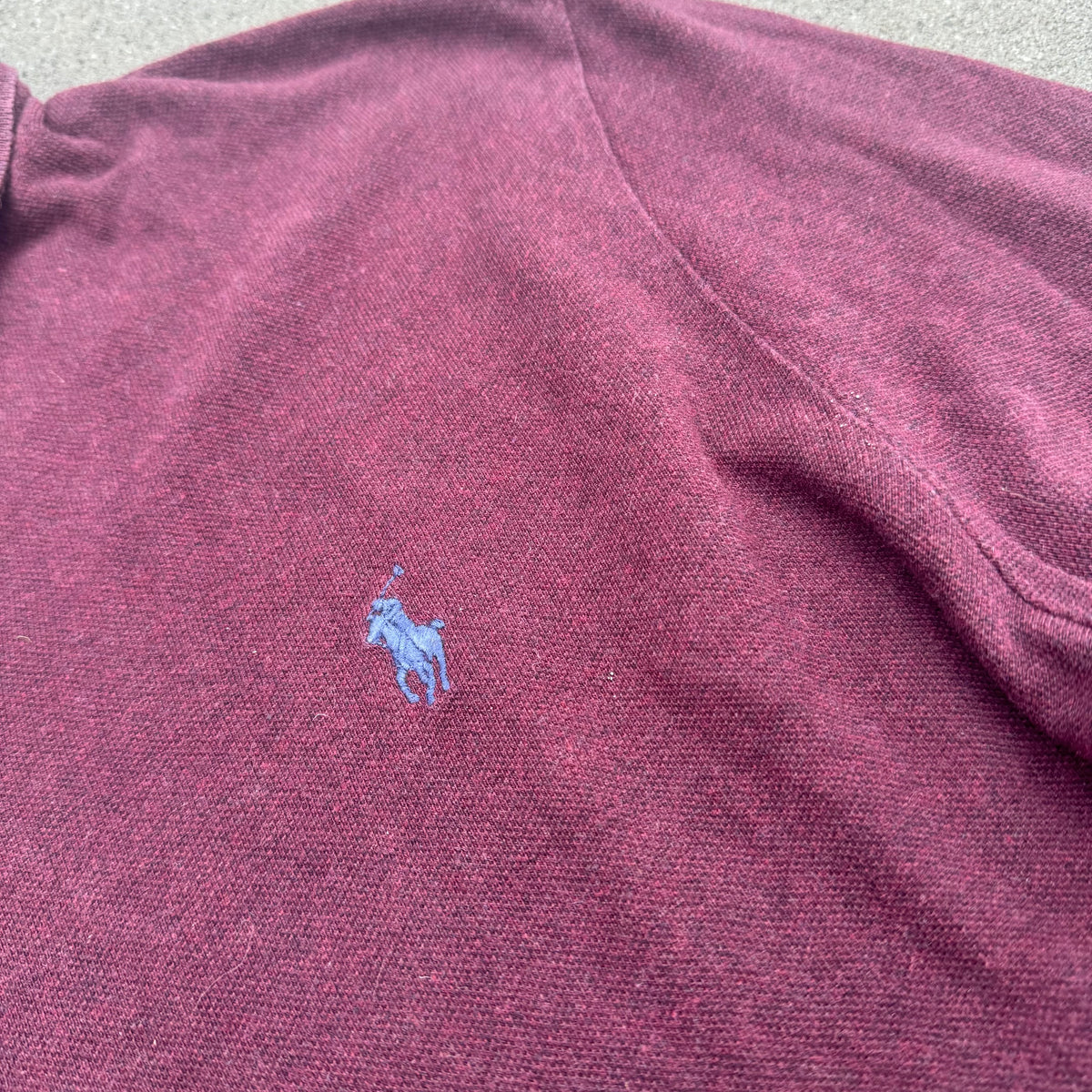 Polo Ralph Lauren burgundy classic longsleeve – Close-up 2