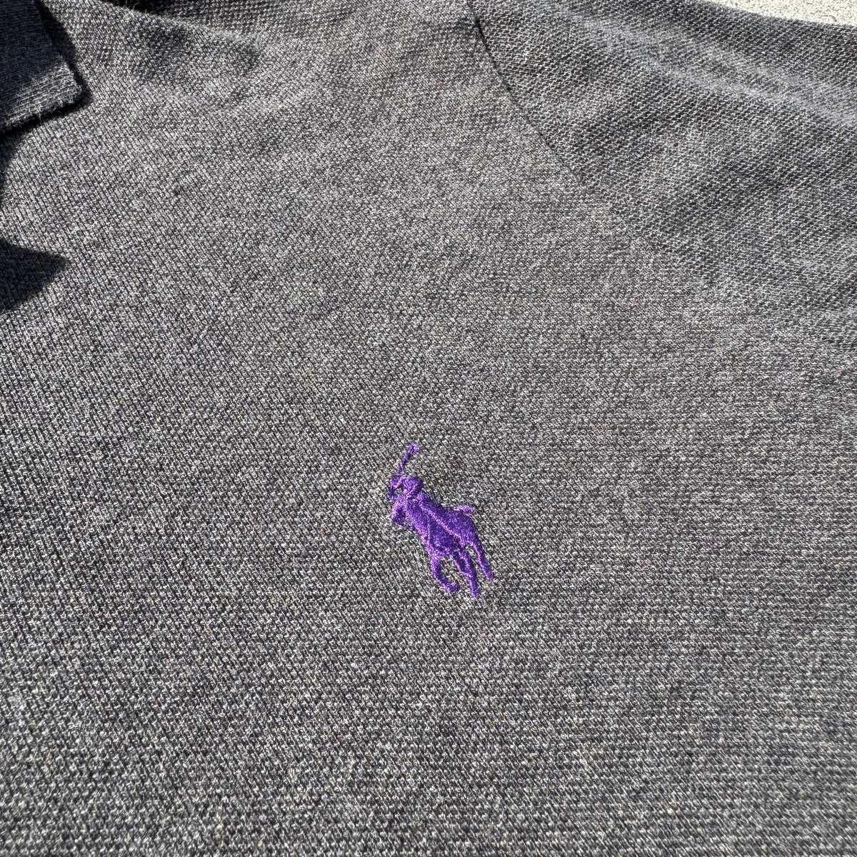 Polo Ralph Lauren classic grey longsleeve – Close-up 1