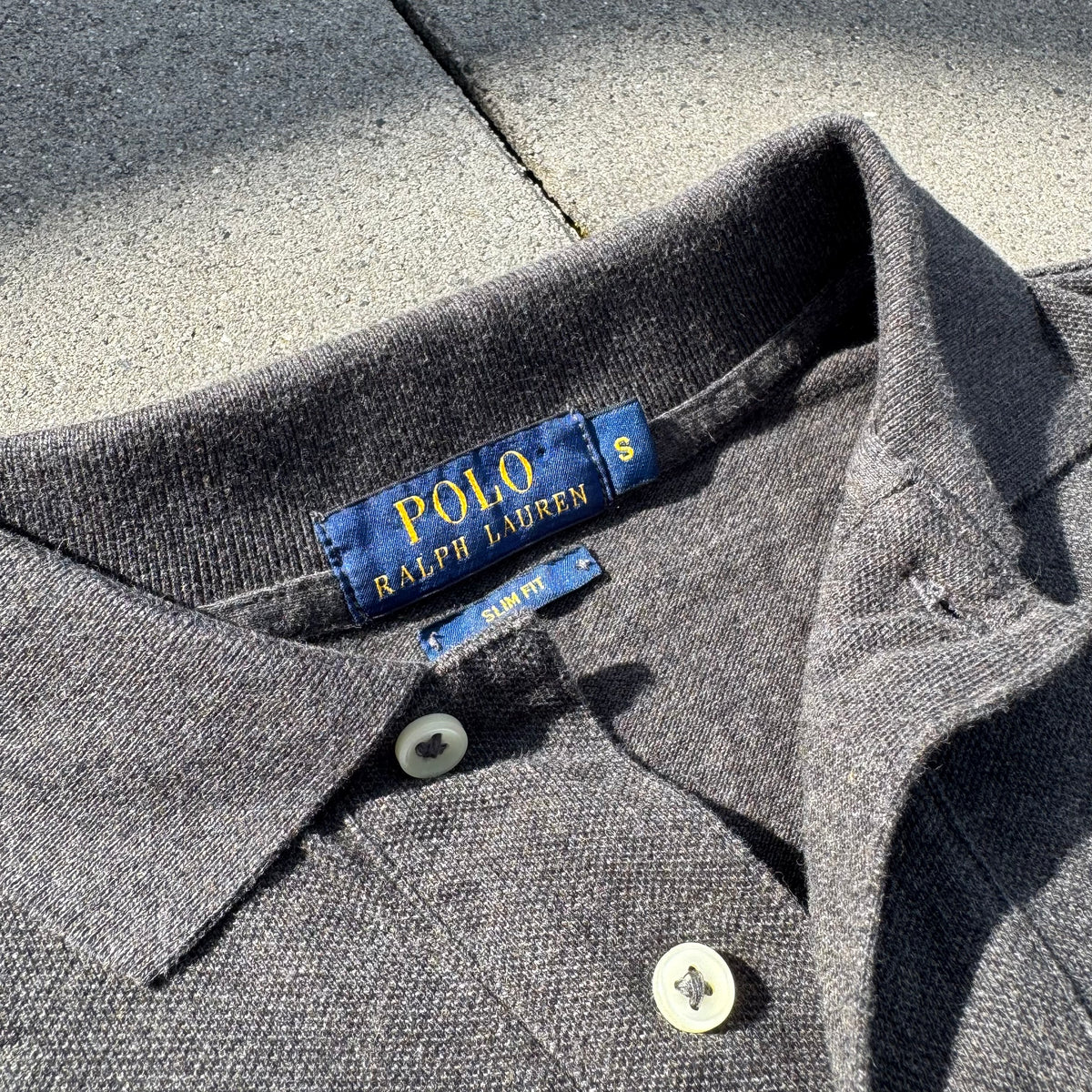 Polo Ralph Lauren classic grey longsleeve – Close-up 2