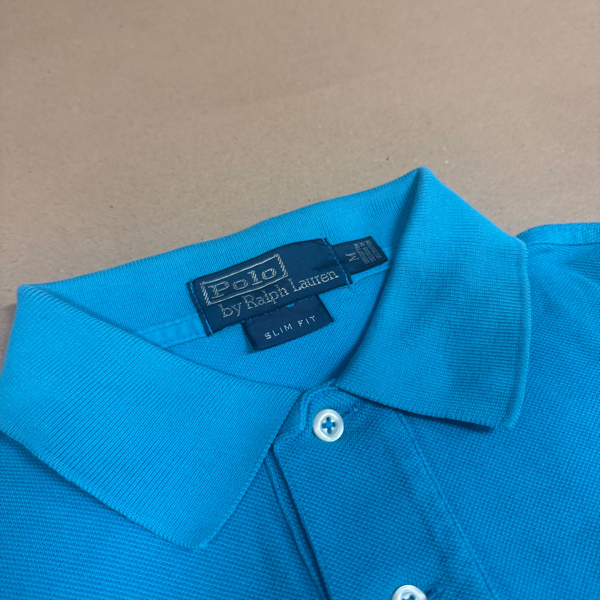 Polo Ralph Lauren classic light blue poloshirt – Close-up 1