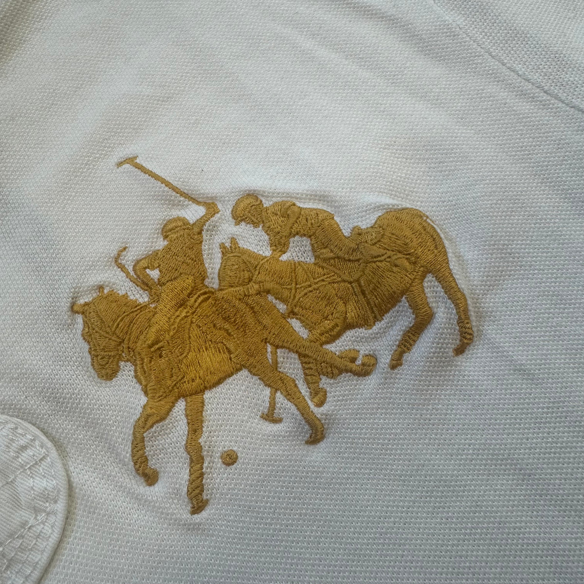 Polo Ralph Lauren Country Riders white poloshirt – Close-up 3