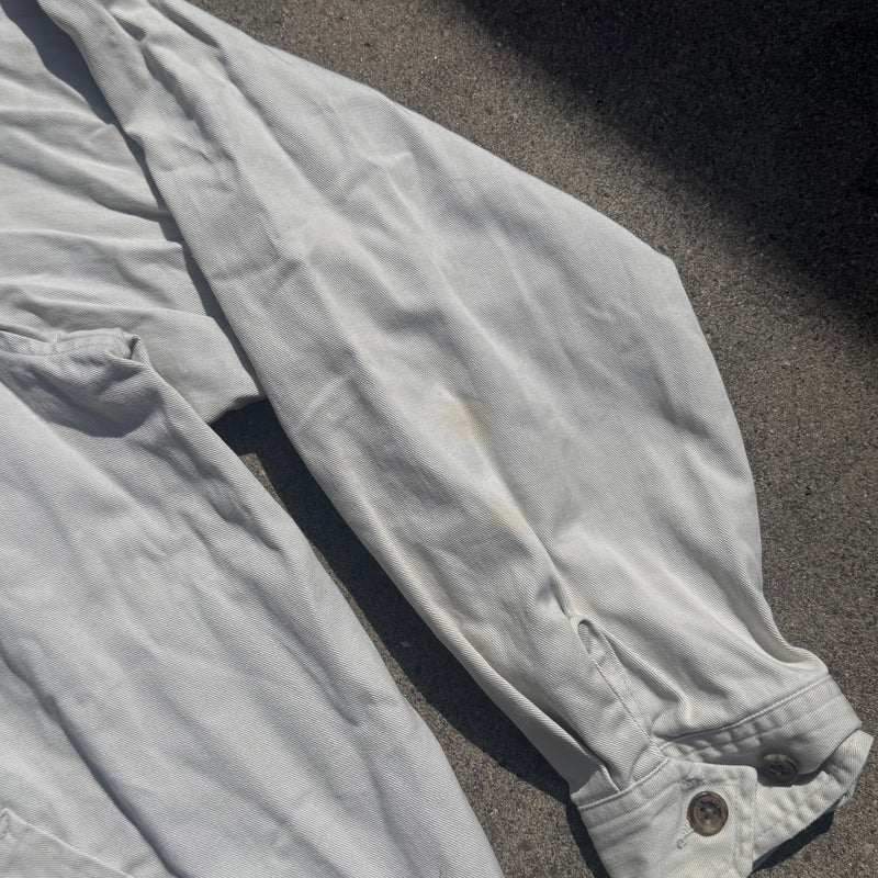 Detailansicht: Sourced limited accessories and clothes Polo Ralph Lauren cream vintage Harrington jacket – Logo, Nähte oder Material