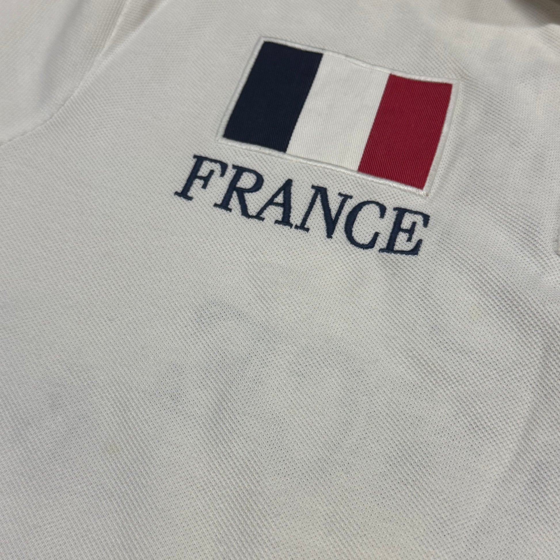 Polo Ralph Lauren France white poloshirt – Close-up 3