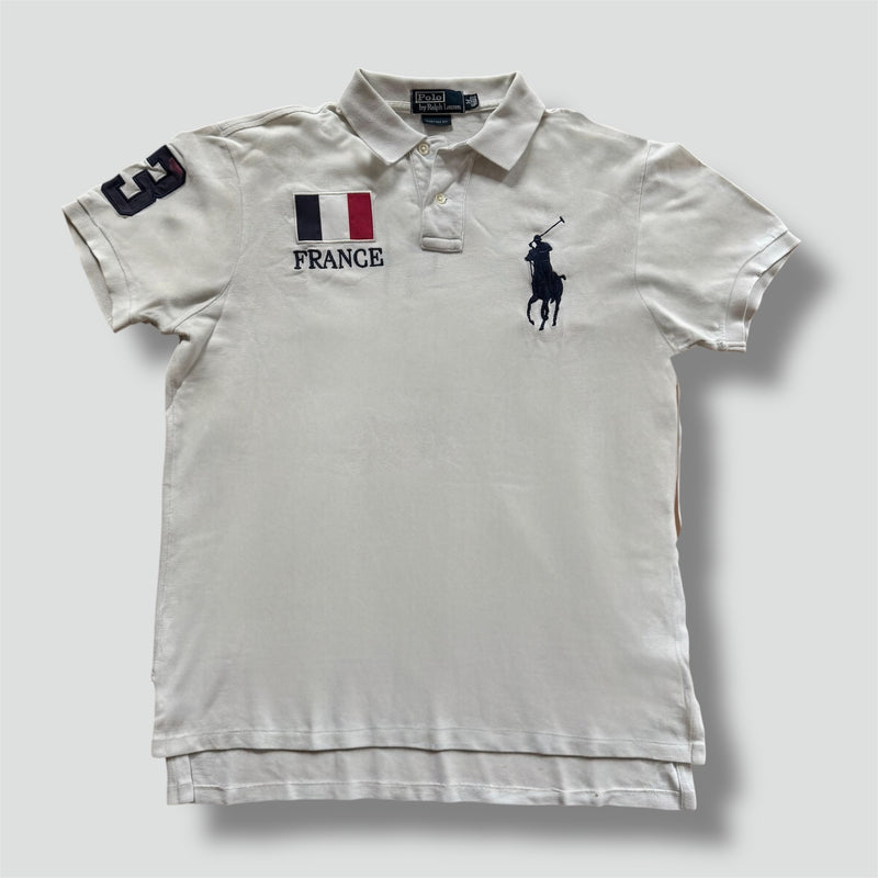 Sourced limited accessories and clothes Polo Ralph Lauren France white poloshirt – Secondhand Streetwear
