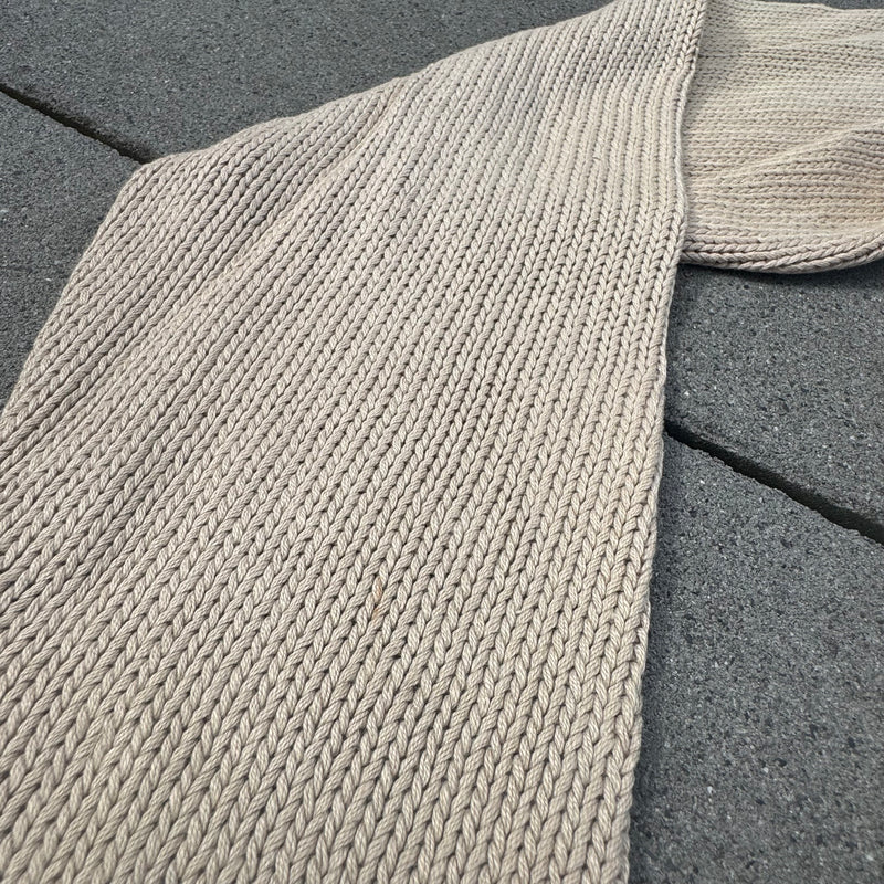 Detailansicht: Sourced limited accessories and clothes Polo Ralph Lauren knitted beige sweatshirt – Logo, Nähte oder Material