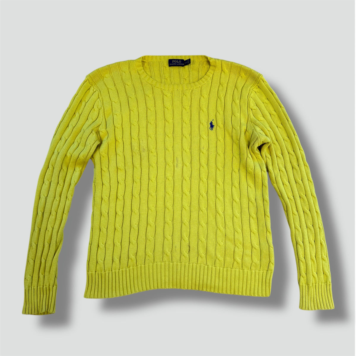 Polo Ralph Lauren knitted yellow sweatshirt