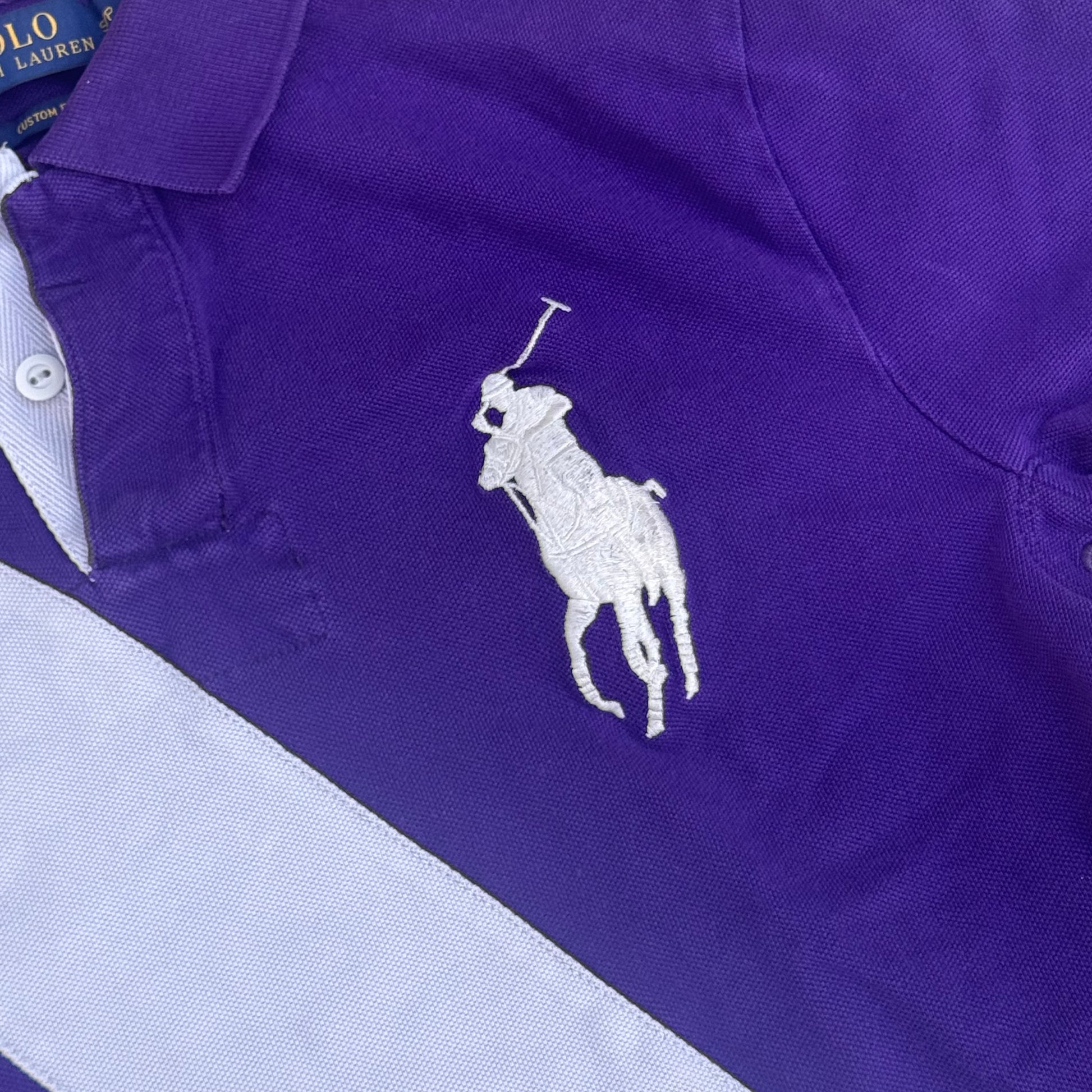 Polo Ralph Lauren purple vintage poloshirt – Close-up 2