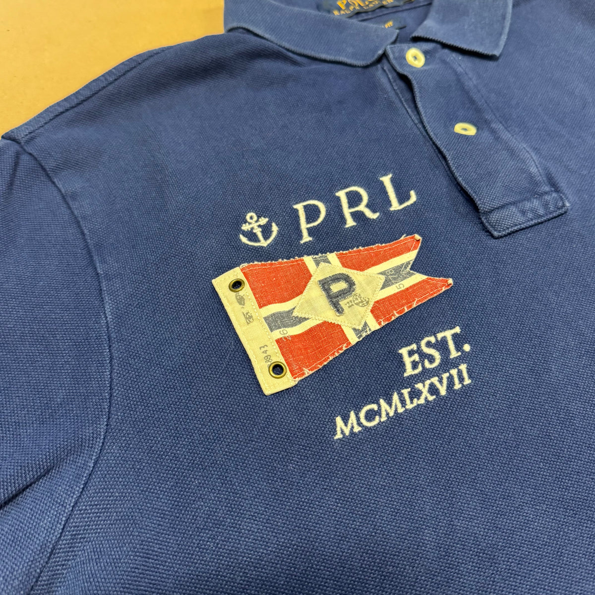 Polo Ralph Lauren sailing navy blue poloshirt – Close-up 3