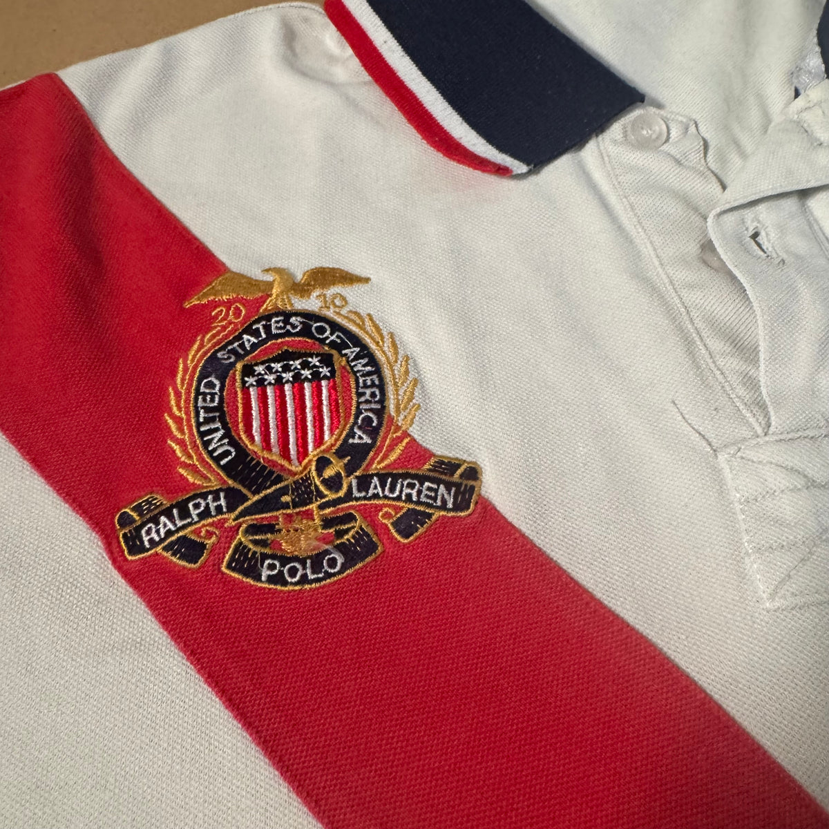 Polo Ralph Lauren United States white polo – Close-up 1