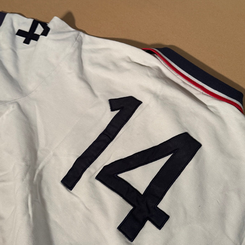 Detailansicht: Sourced limited accessories and clothes Polo Ralph Lauren United States white polo – Logo, Nähte oder Material