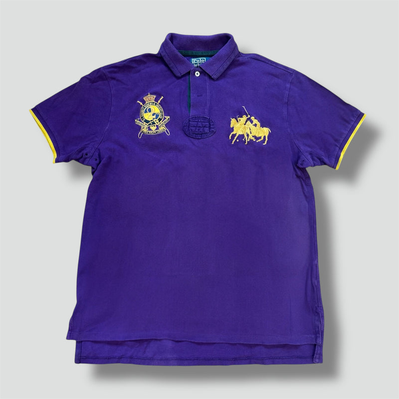Sourced limited accessories and clothes Polo Ralph Lauren vintage purple poloshirt – Secondhand Streetwear