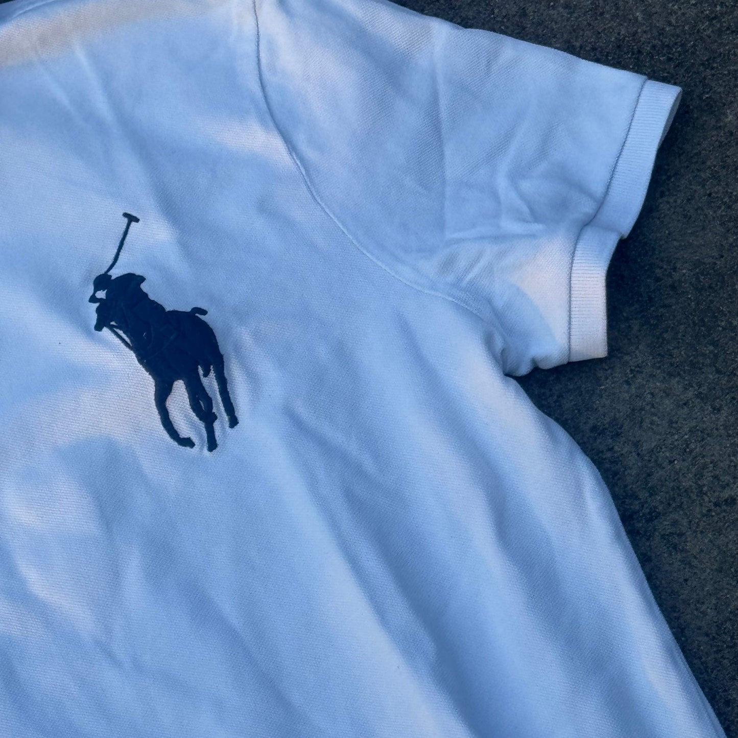Polo Ralph Lauren vintage white poloshirt – Close-up 2