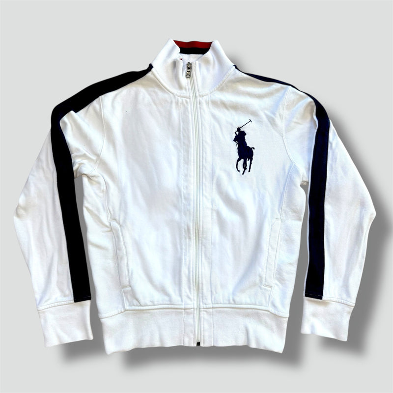 Sourced limited accessories and clothes Polo Ralph Lauren vintage white zip-up – Secondhand Streetwear