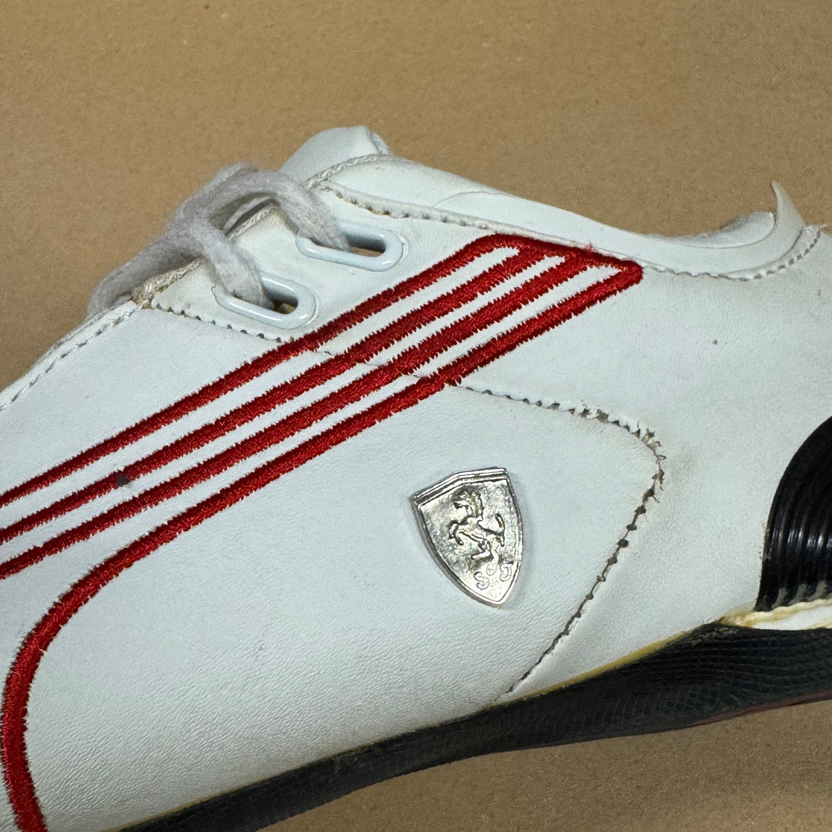 Puma Speedcat Ferrari white sneakers – Close-up 1