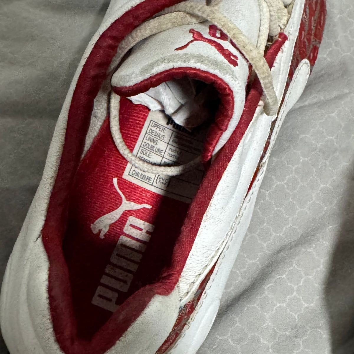 Puma Speedcat vintage Y2K white sneakers – Close-up 6