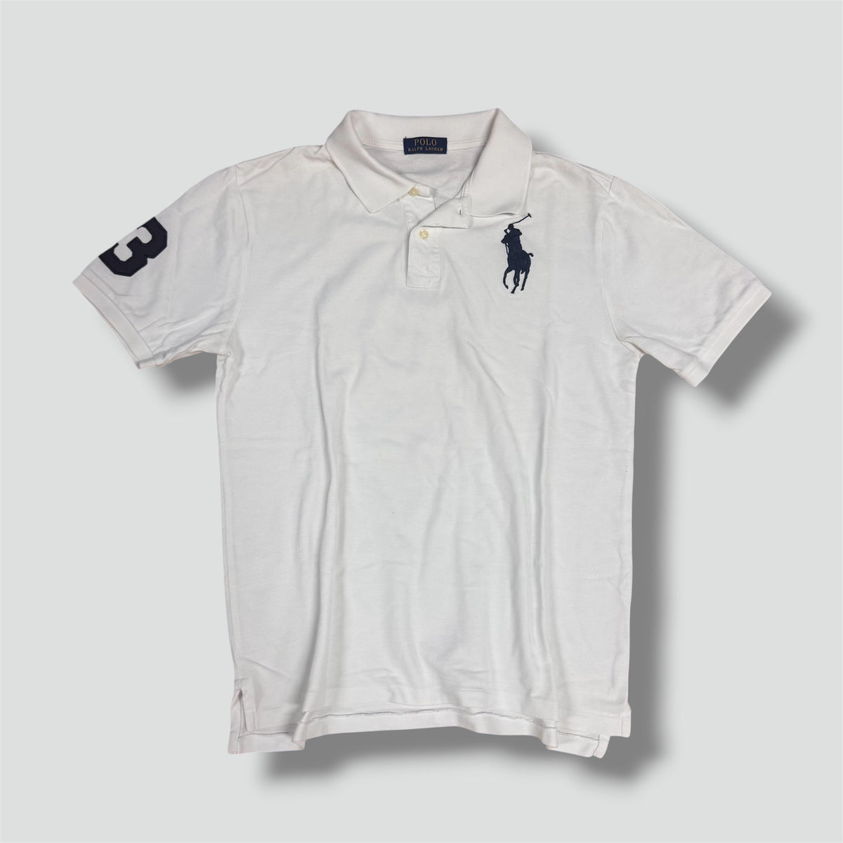 Ralph Lauren Big Pony vintage white polo