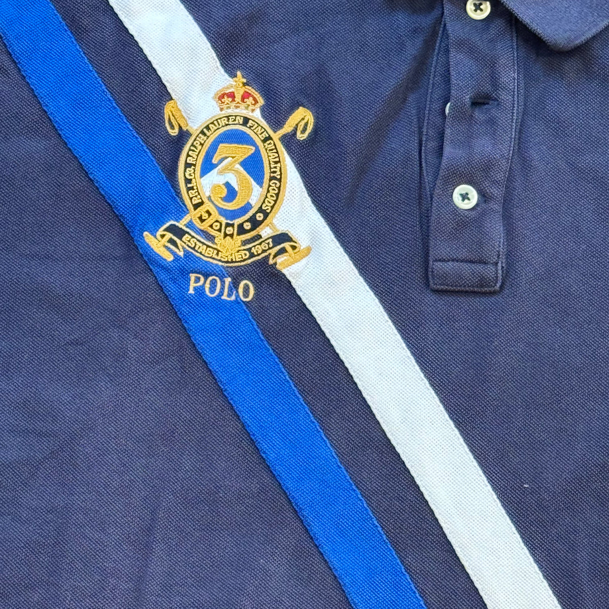 Ralph Lauren Fine Quality Goods vintage poloshirt – Close-up 1