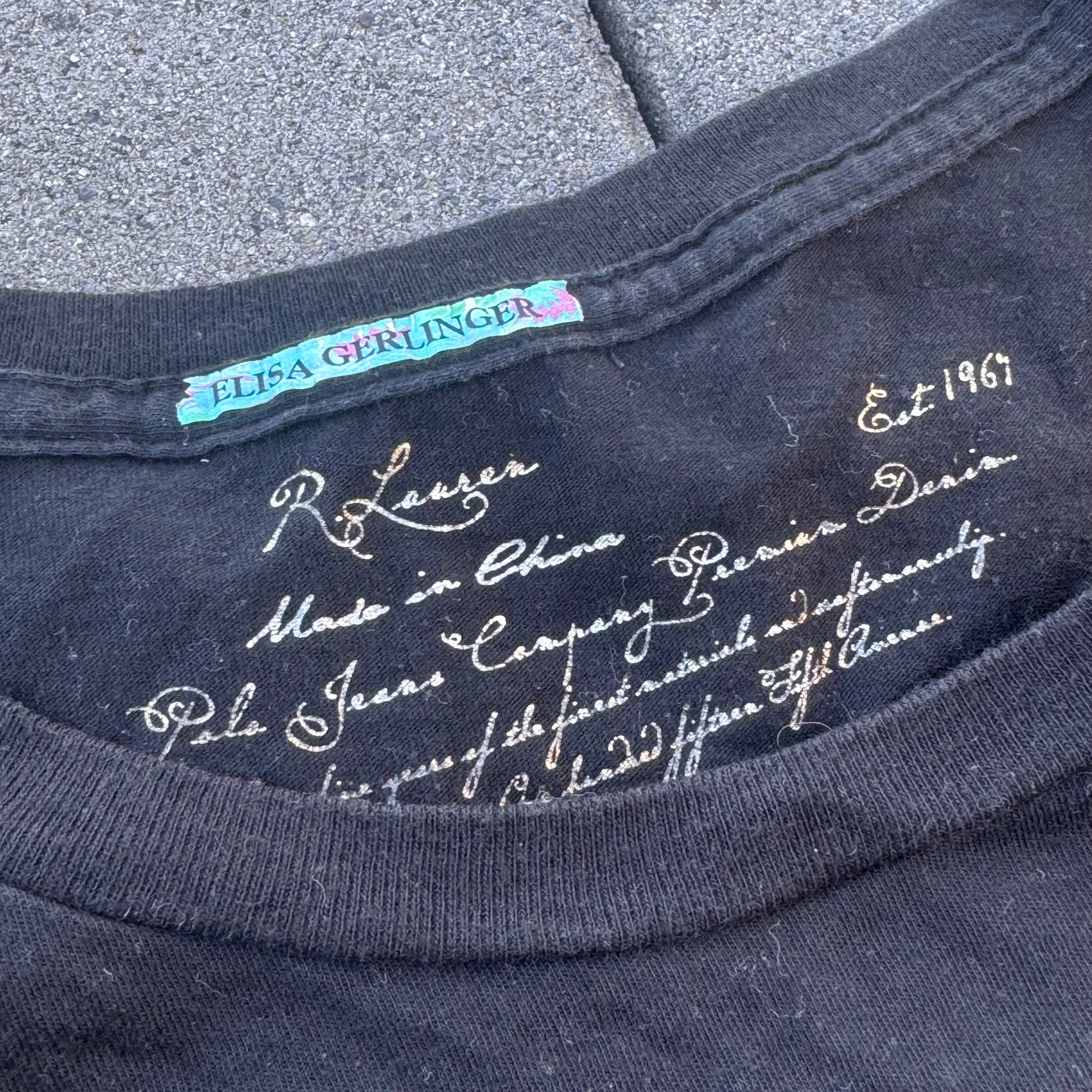 Ralph Lauren Jeans vintage womens t-shirt – Close-up 3