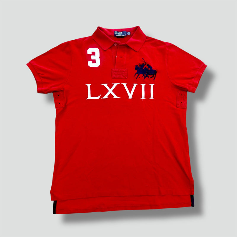 Sourced limited accessories and clothes Ralph Lauren LXVII vintage red polo – Secondhand Streetwear