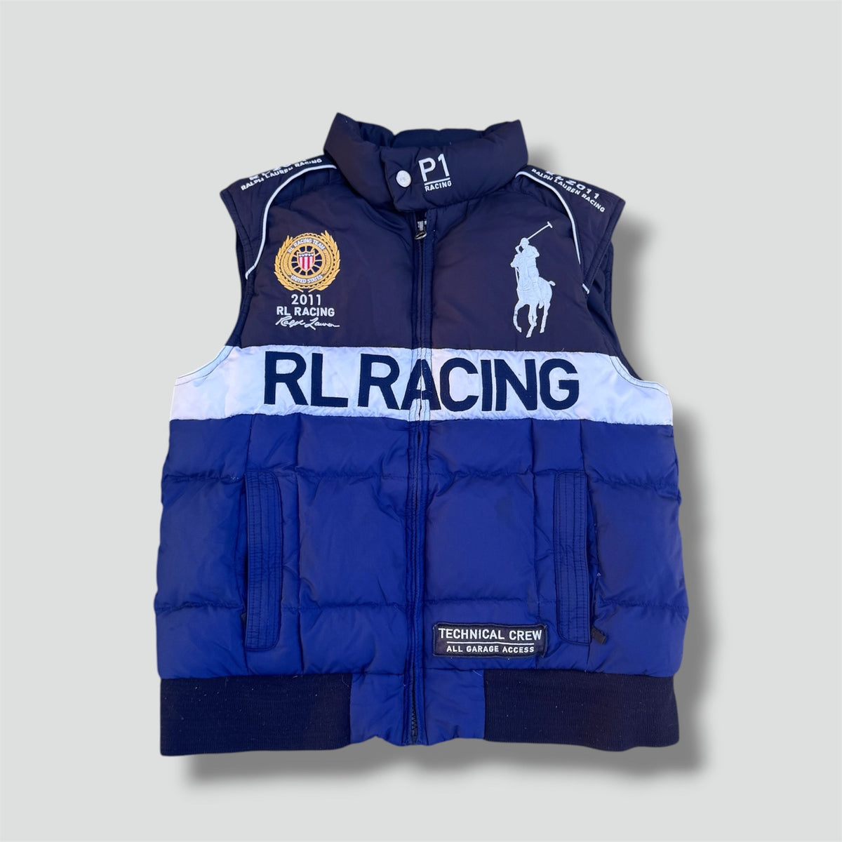Ralph Lauren Racing USA vintage puffer vest
