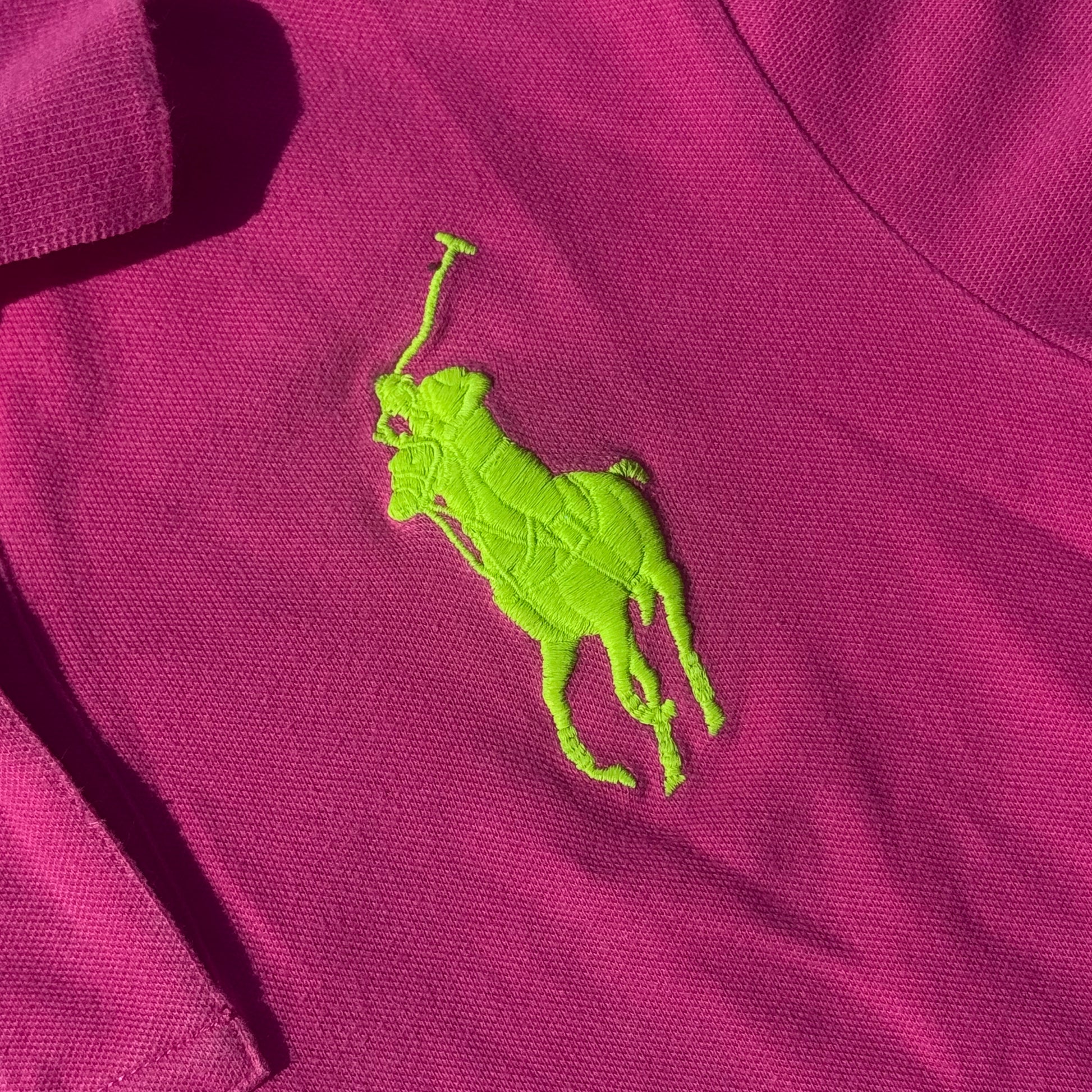 Ralph Lauren Y2K pink retro polo shirt – Close-up 2