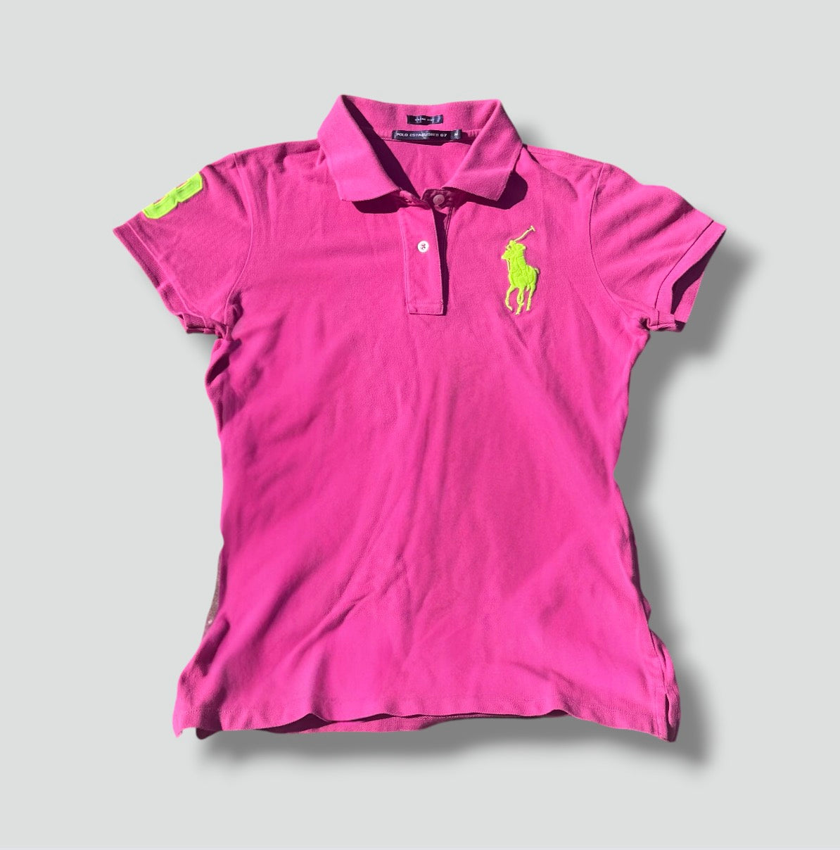 Ralph Lauren Y2K pink retro polo shirt