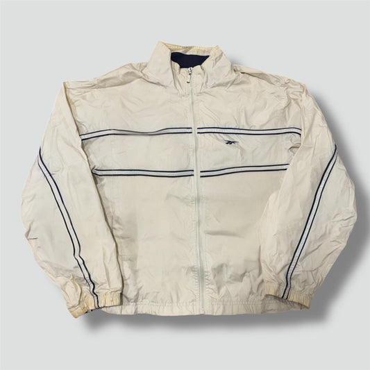 Reebok vintage cream womens track jacket