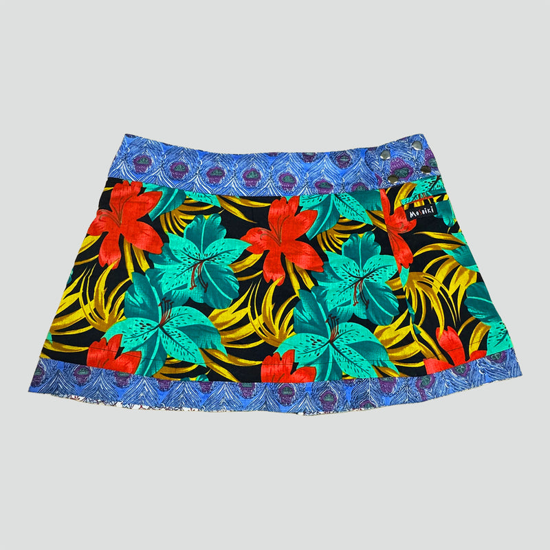 Sourced limited accessories and clothes Reversible Moshiki colourful summer skirt – Secondhand Streetwear