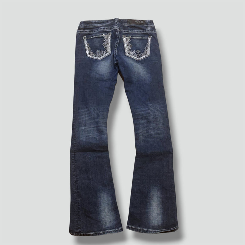 Sourced limited accessories and clothes Rock and Roll y2k bootcut retro jeans – Secondhand Streetwear