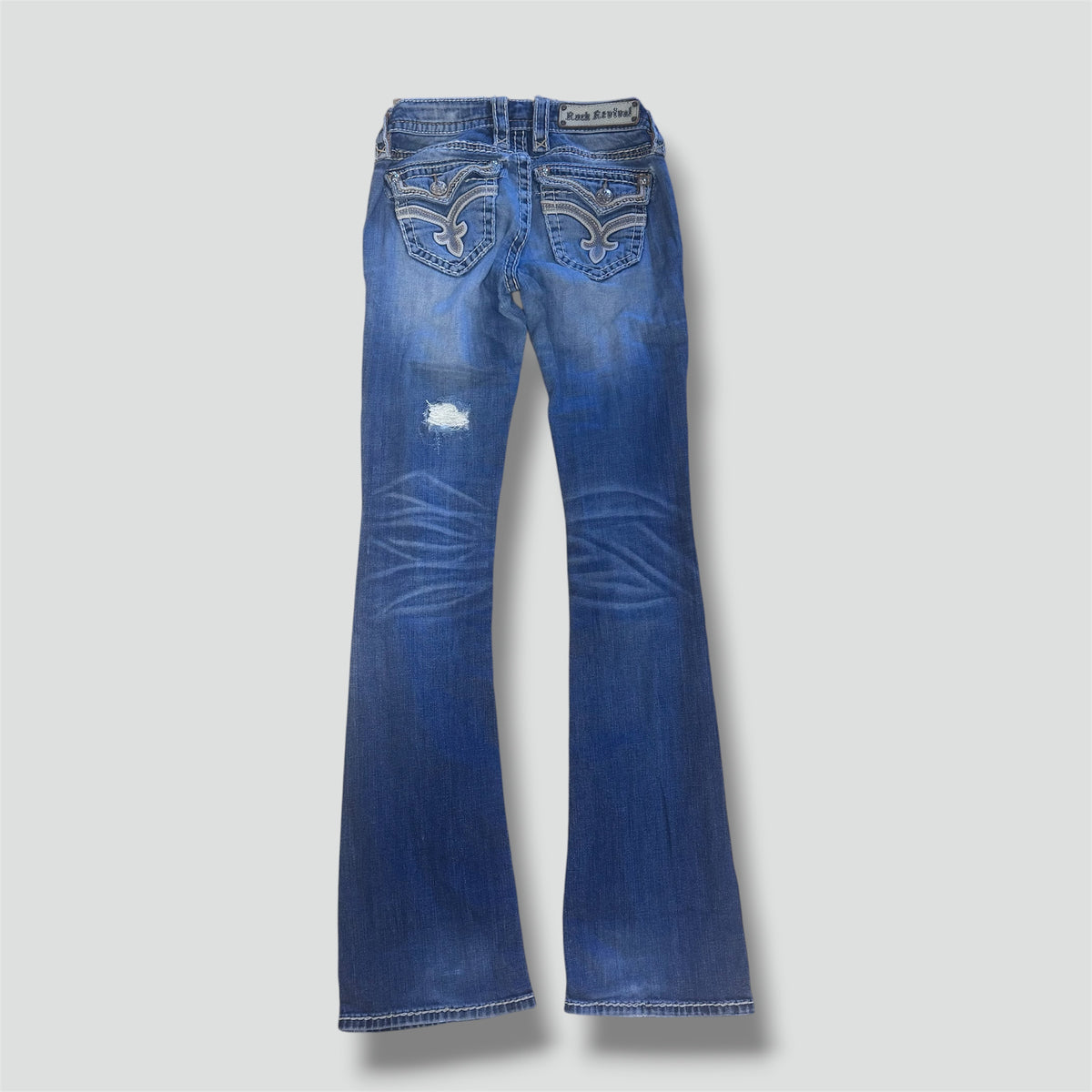 Rock Revival bootcut vintage ripped jeans