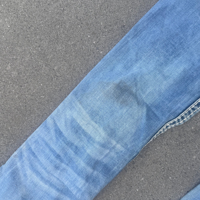 Detailansicht: Sourced limited accessories and clothes Rock Revival bootcut y2k retro jeans – Logo, Nähte oder Material
