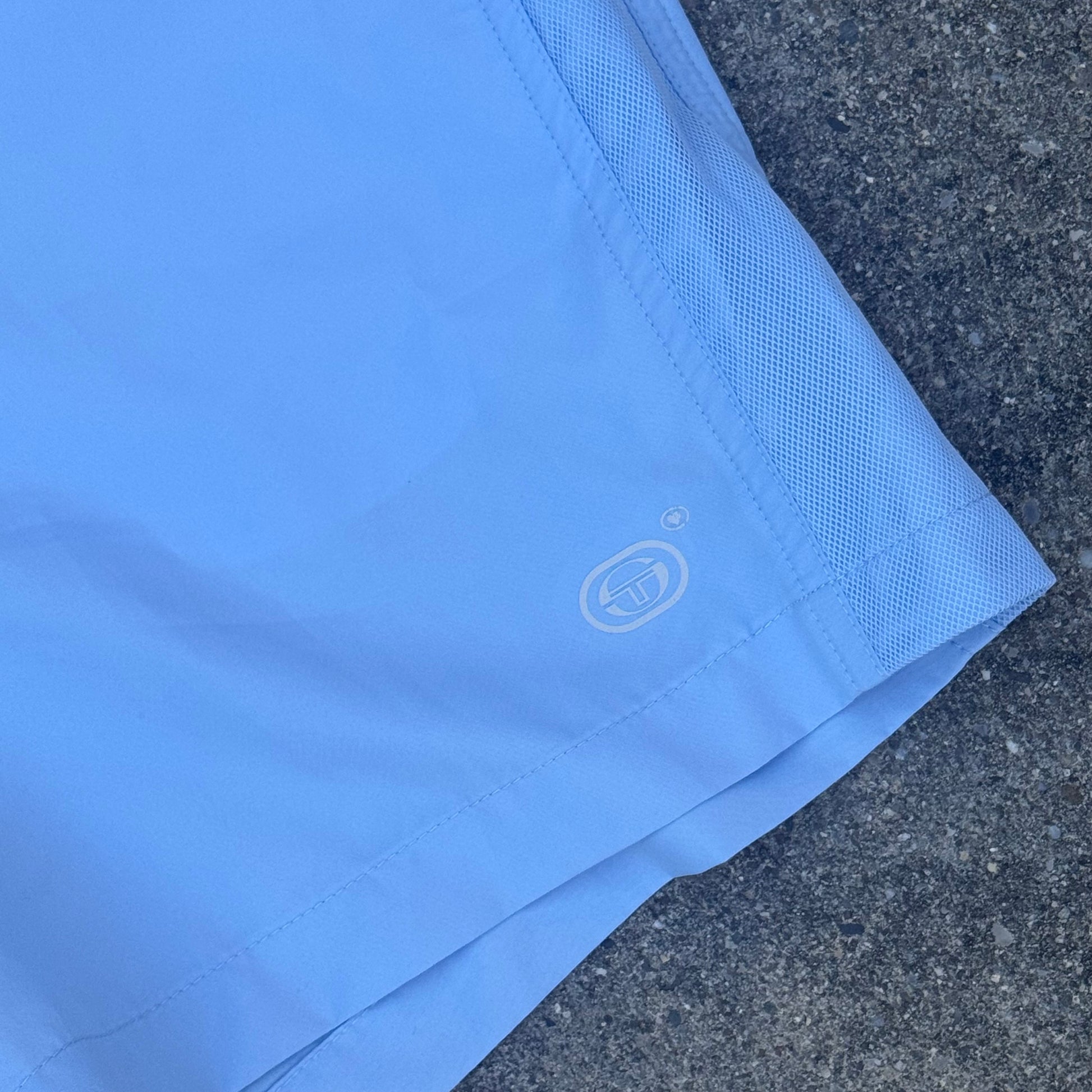 Sergio Tacchini skyblue womens tennis short – Close-up 1