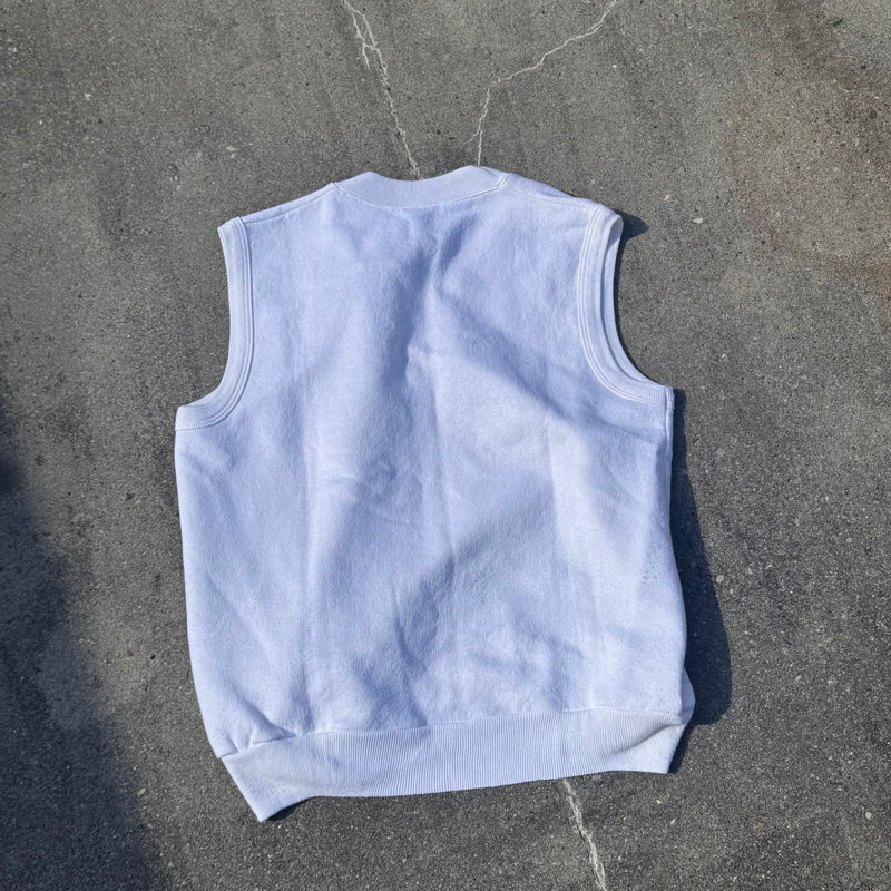 Detailansicht: Sourced limited accessories and clothes Sergio Tacchini vintage 90s white vest – Logo, Nähte oder Material